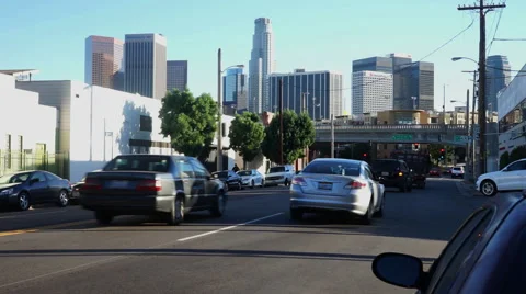 Skyline Traffic Video stock 44112646
