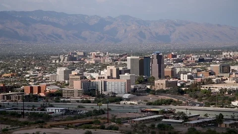 Skyline Tucson Arizona Stock Footage 86782004