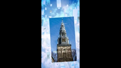 Skyline vertical Stock After Effects