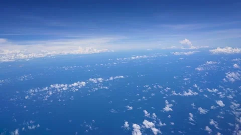 Skyline view with clouds and sea Stock Footage 206773912