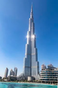 Skyline view Dubai UAE Stock Photos
