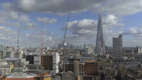 Skyline View From The Observatory Of Tate Modern Museum In London Stock Footage 154159927