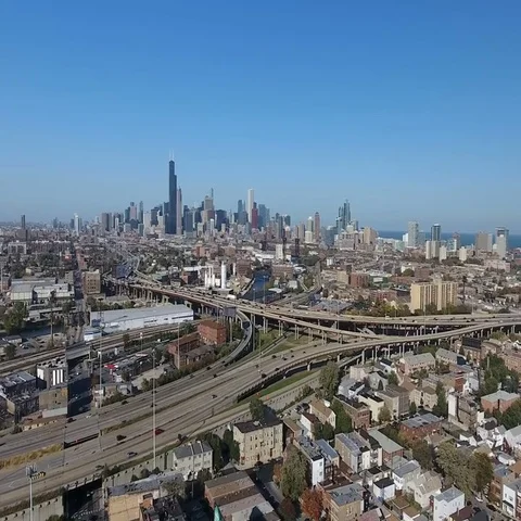 Skyline view from the south side Stock Footage 69468874