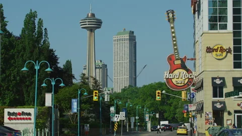Skylon Tower in Niagara Falls Stock Footage 218232251