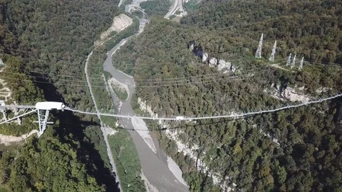 SKYPARK AJ Hackett Sochi , Sochi National Park 스톡 동영상 100840569