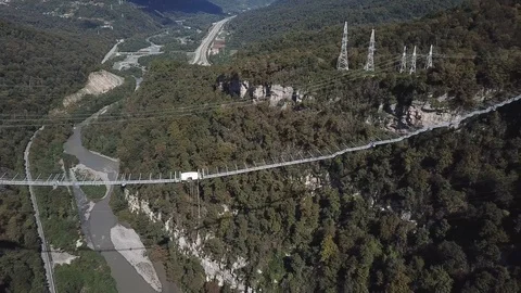 SKYPARK AJ Hackett Sochi , Sochi National Park Video stock 100841426