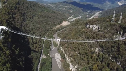 SKYPARK AJ Hackett Sochi , Sochi National Park 스톡 동영상 100842196