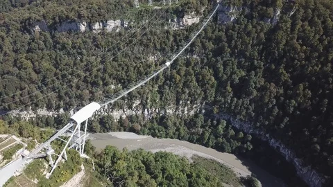 SKYPARK AJ Hackett Sochi , Sochi National Park Stockbeeldmateriaal 100842236