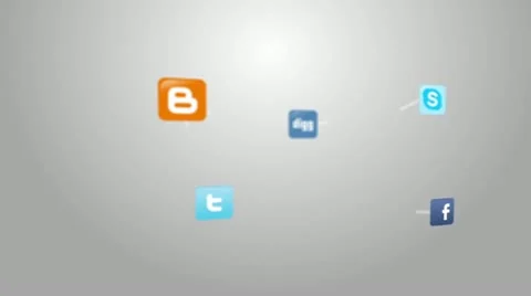 Skype and the internet Stock Footage 12128164