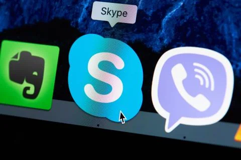Skype application icon Stock Photos