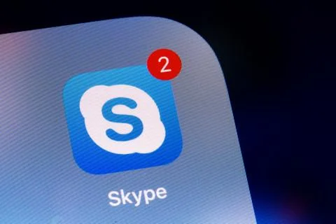 Skype application icon Stock Photos