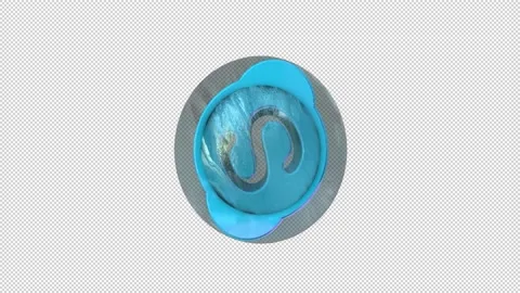 Skype Bounce and Fly 3D animation Video stock 136772547