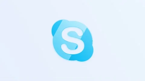 Skype icon for business Stock Footage