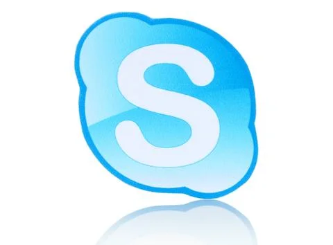 Skype logotype Stock Photos