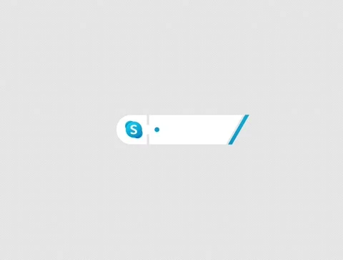 Skype Lower third 4K Alpha Channel Without Text Stock Footage 238482299