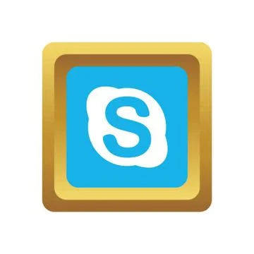 Skype social icon Stock Illustration