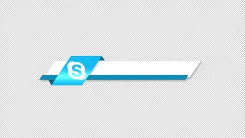 Skypee Social Media Lower Third Stock Footage 204012905