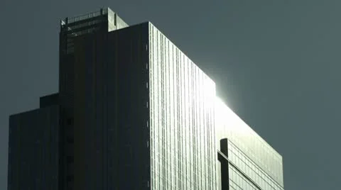 Skyrise Sun Window, Reflection, Time Lapse Video stock 8931223
