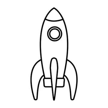 Skyrocket flying icon 스톡 일러스트