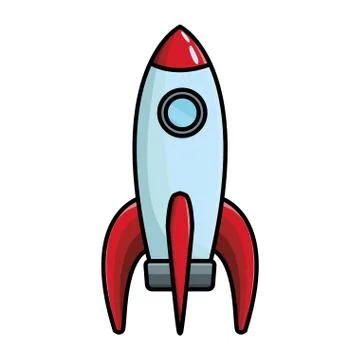 Skyrocket flying icon 스톡 일러스트