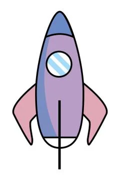 Skyrocket isolated icon イラスト素材
