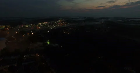 Skyrockets Explode on the Fourth of July (Ultra HD) Stock Footage 52136854