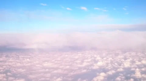 Skyscape from airplane Stock Footage 61779926