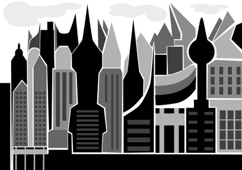 Skyscape Stock Illustration