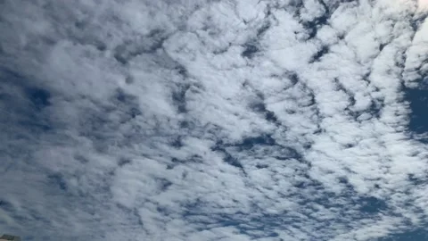 Skyscape time lapse of clouds with dynamic, kinetic patterning Stock Footage 134035197