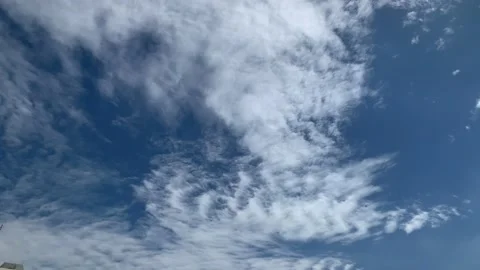 Skyscape time lapse of clouds with dynamic, kinetic patterning Stock Footage 134035446