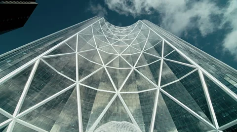 Skyscaper in Calgary, "The Bow" Video stock 42185018