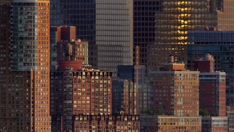 Skyscraper Abstract at Dawn. Stock Footage 95201579