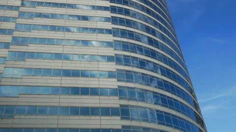 Skyscraper and clouds #4, time-lapse Stock Footage 12117512