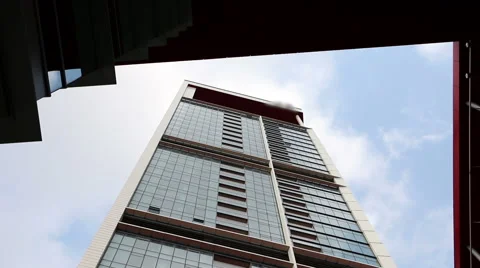 Skyscraper and Clouds Video stock 54899323