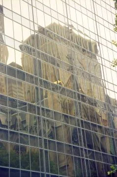 Skyscraper and reflections Stock Photos
