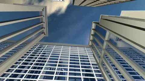Skyscraper Background HD Video stock 10870923
