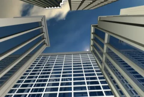 Skyscraper Background Loop Stock Footage 10871008