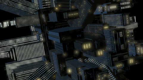 Skyscraper Ball 6 Close 3D Stock Footage 27723091