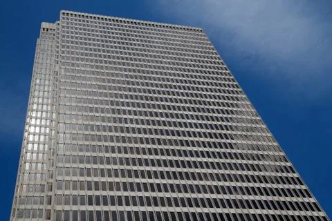 Skyscraper blue sky Stock Photos