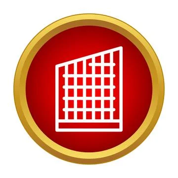 Skyscraper building icon representing urban real estate growth Ilustração Stock