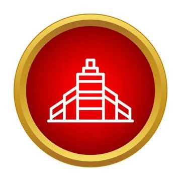 Skyscraper building icon symbolizing urban architecture development Ilustración de archivo