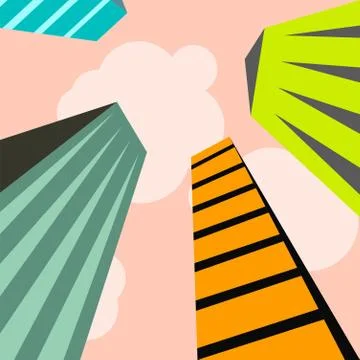 Skyscraper building Stock Illustration