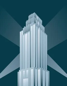Skyscraper building vector illustration. Иллюстрация