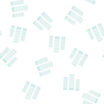 Skyscraper buildings glyph seamless pattern Ilustración de archivo