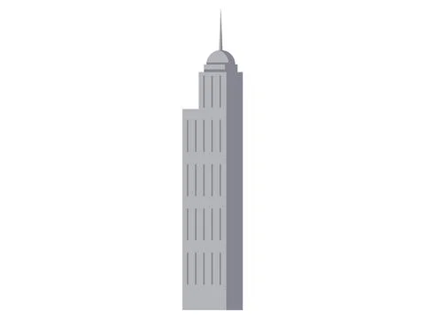Skyscraper. The built structure skyscrapers narrates story urban development Stock Illustration