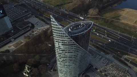 Skyscraper business building Stock Footage 122158667