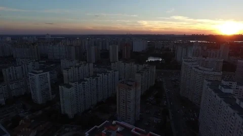 Skyscraper camera moves down Video stock 74869229