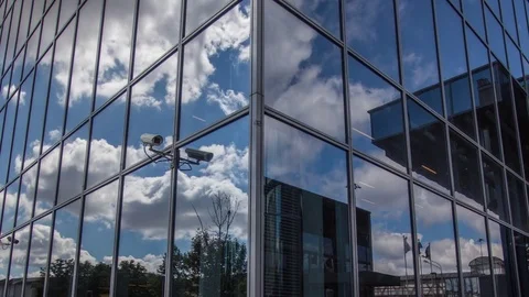 Skyscraper close up time-lapse Stock-Footage 83270388