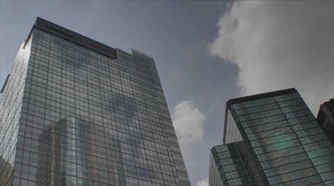 Skyscraper with Cloud Timelapse in Hong Kong Stock Footage 35999898