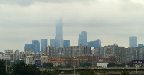 Skyscraper in clouds Stock-Footage 93492795